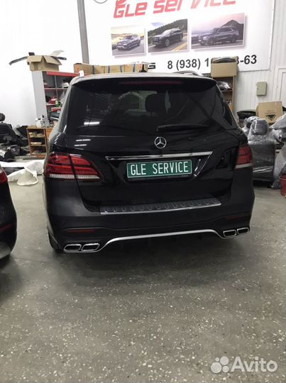 Задний бампер Рестайлинг GLE 166