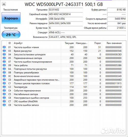 Жесткий диск 500 гб 2.5