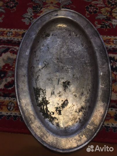 Большой старинный поднос