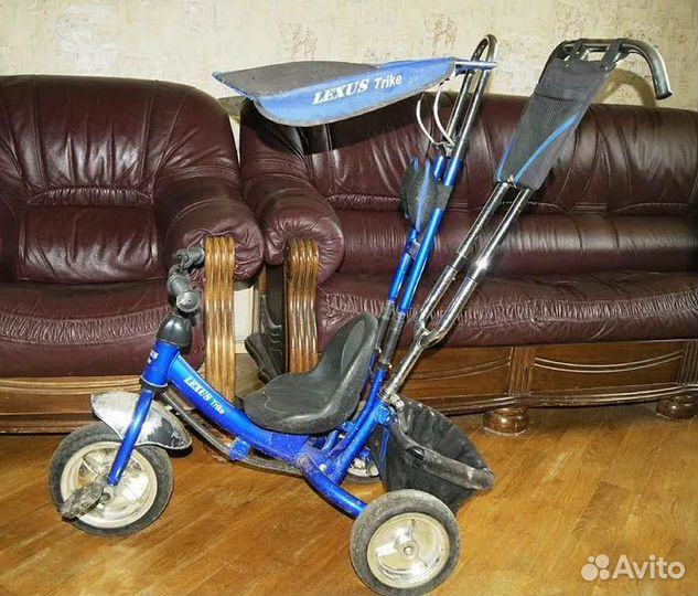 Детский велосипед с родительской ручкой