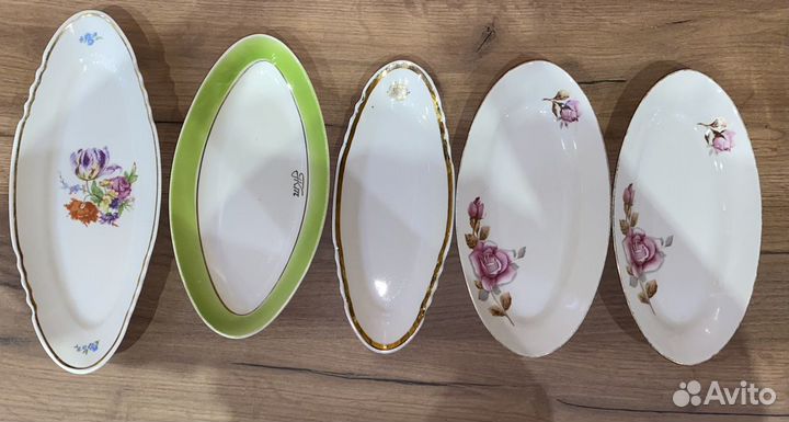 Тарелки Селедочницы Дулево, Пролетарий фарфор СССР