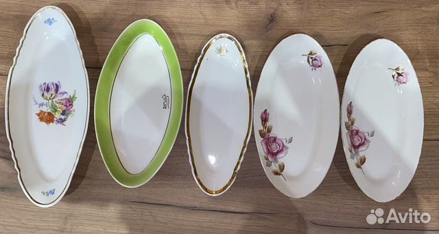 Тарелки Селедочницы Дулево, Пролетарий фарфор СССР