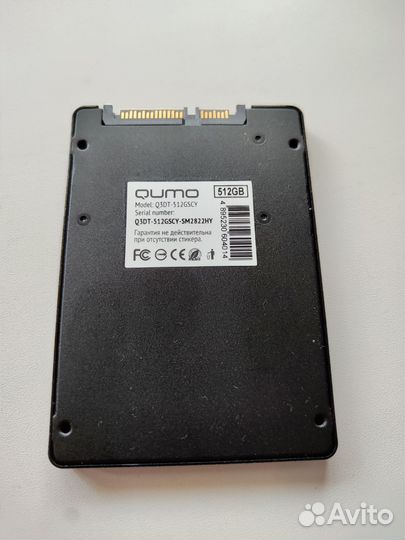 SSD qumo 512gb, SATA 2.5