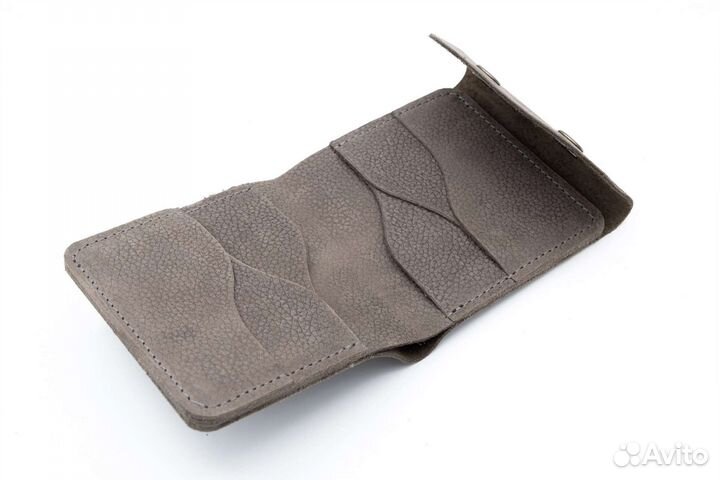 Кошелёк бифолд натуральная кожа ручная работа