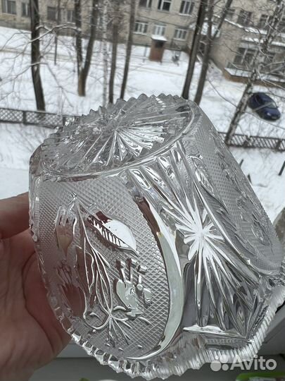Хрустальная ваза (конфетница/ салатник) СССР
