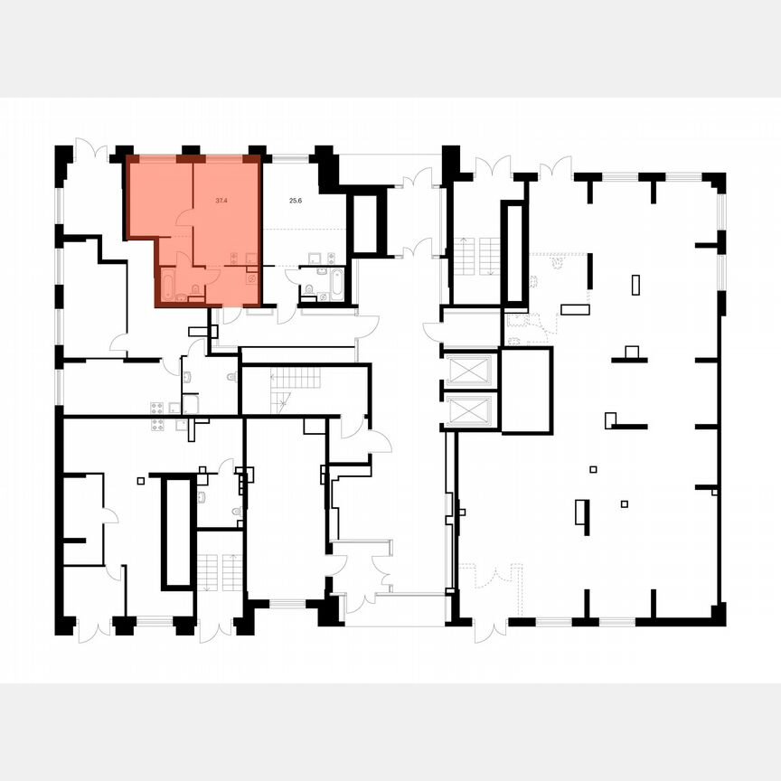 1-к. квартира, 37,4 м², 1/14 эт.