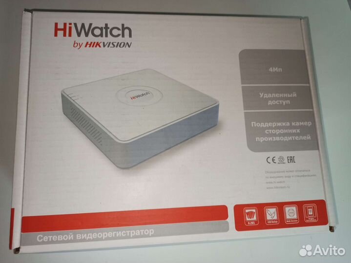 IP видеорегистратор сетивой HiWatch DS-N204 (B)
