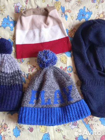 Шапки д/мальчика 7-9 лет