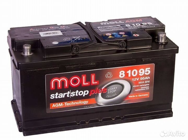Аккумулятор Moll AGM 95 Ач