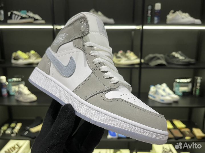 Кроссовки Nike Air Jordan 1 Mid OG “Wolf Grey Alum