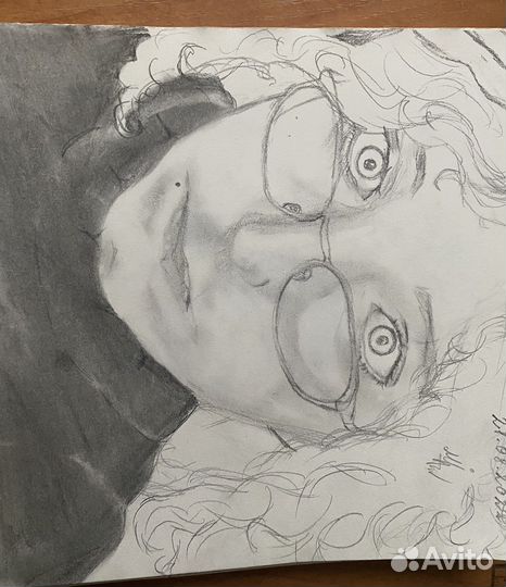 Портрет по фото карандашом