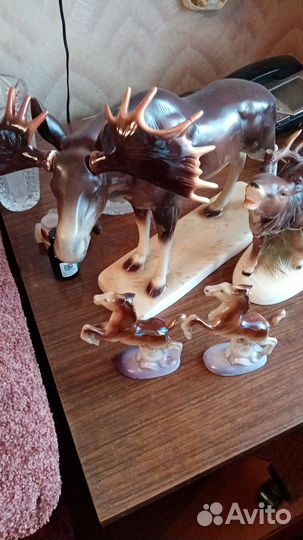 Фигурки лоси фарфор Германия