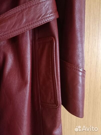 Плащ женский натуральная кожа