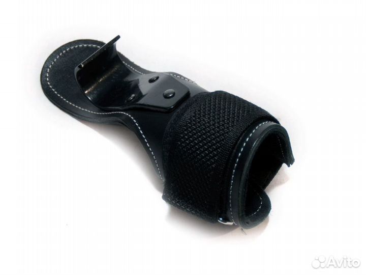 Крюки для грифа, турника (натуральная кожа, сталь)