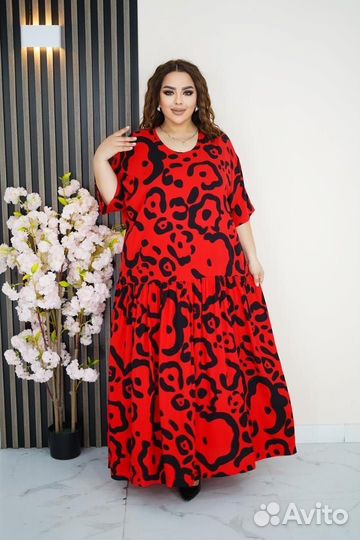 Женское новое платье большого размера р.64
