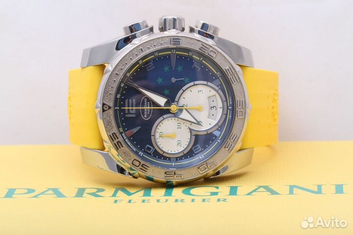 Parmigiani Pershing Chronograph 45mm Gold Bezel