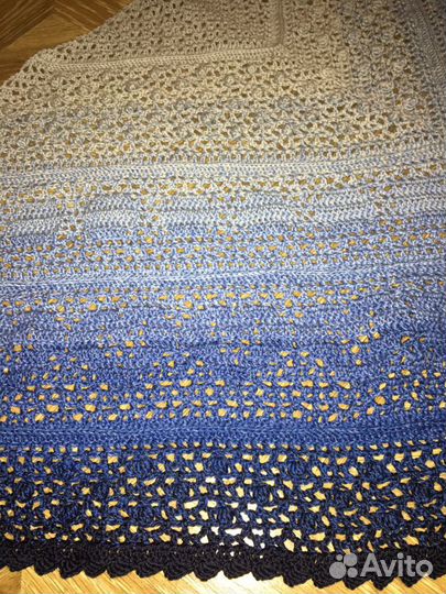 Платок, косынка, шаль вязаная вручную