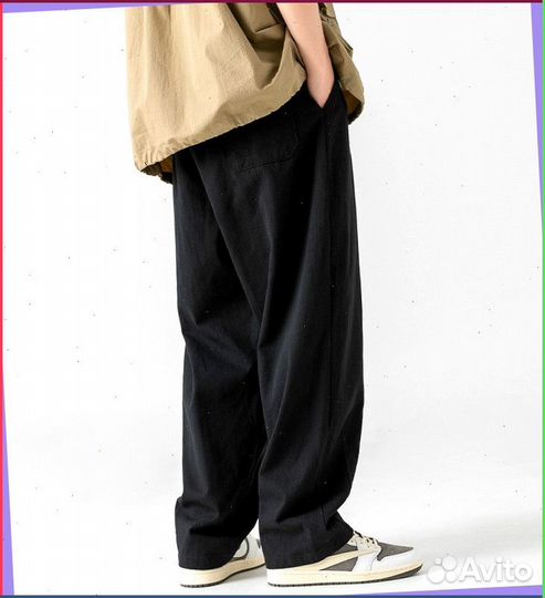 Спортивные широкие штаны карго (s - xxl)