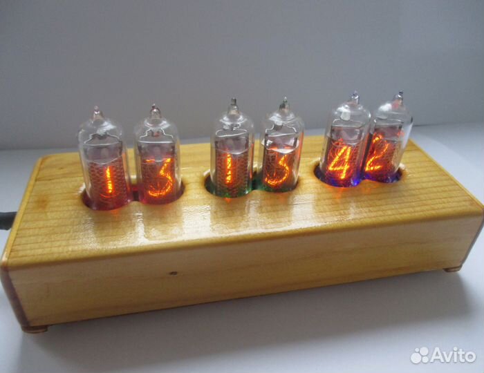 Эксклюзивные часы Nixie clock с метеостанцией