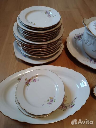 Сервиз столовый сирень Дулёво