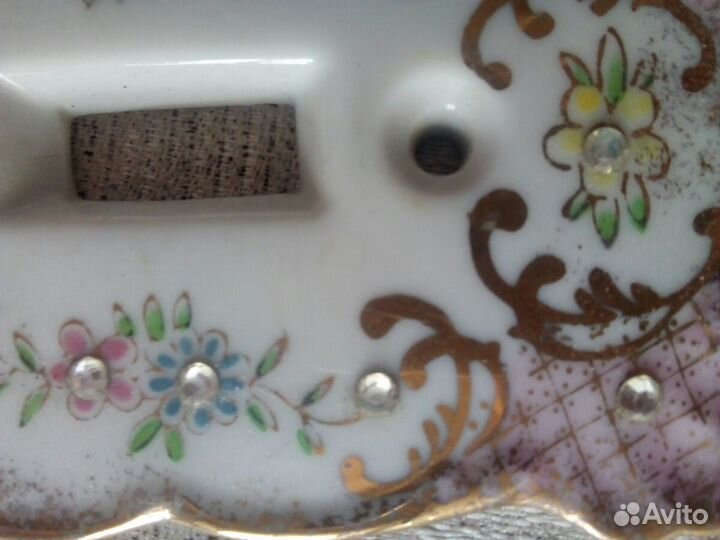 Винтажные фарфоровые рамки под выключатель,Япония