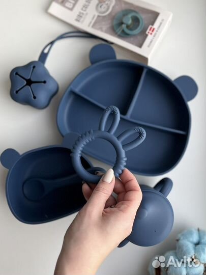 Детская посуда для кормления силиконовая