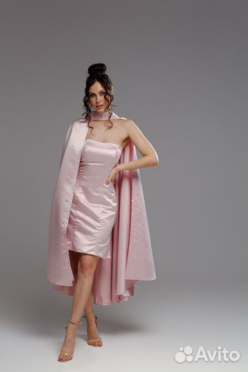 Вечернее платье розовое 42 44