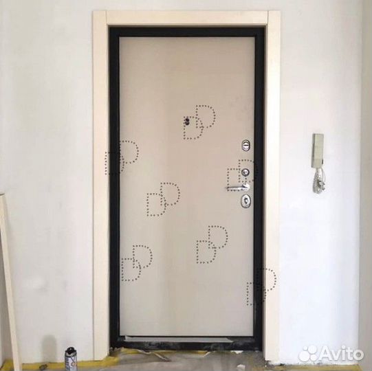 Металлическая входная дверь панель 3D