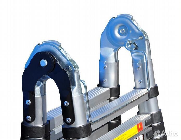 Телескопическая лестница стремянка SevenBerg QH 2x9 ступеней (3,6 м.+3,6 м.)