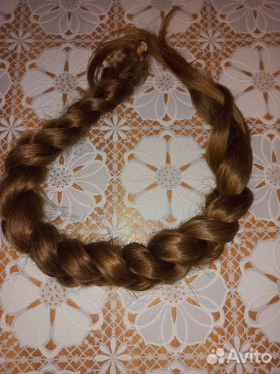 Шиньон коса из натуральных волос 82 см