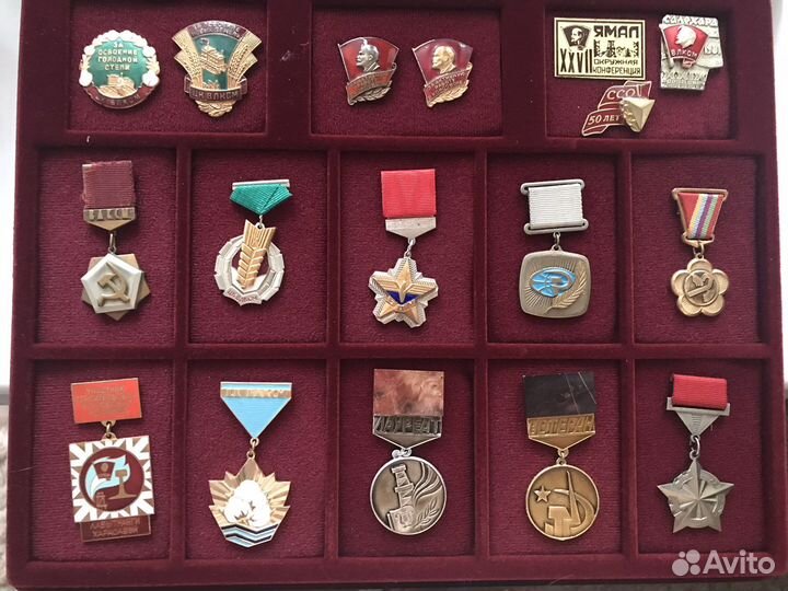 Коллекция знаков наградных знаков влксм