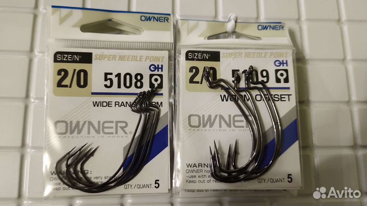 Крючки офсетные owner овнер