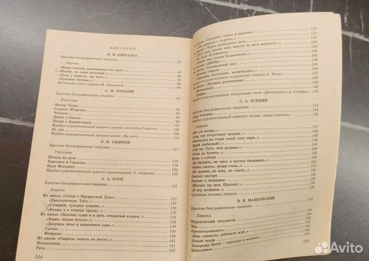 Все произведения в кратком изложении, 11 класс