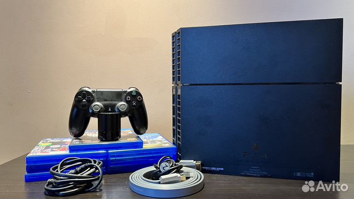 Sony Playstation 4 FAT + Игры