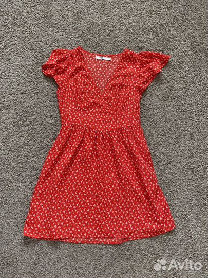 Платье летнее красное
