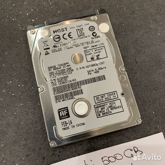 Жесткий диск Hitachi HDD 500 Gb