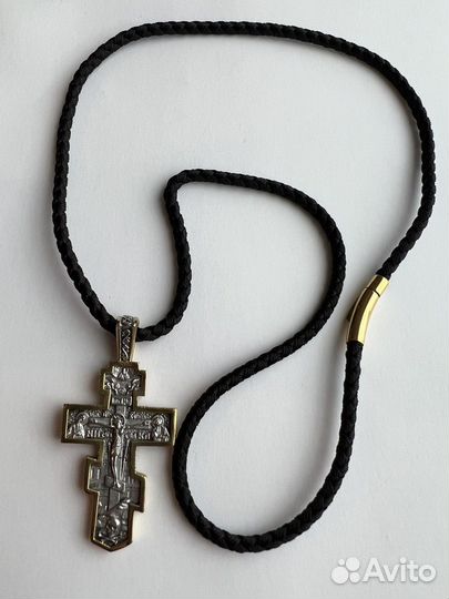 Крестик с гайтаном