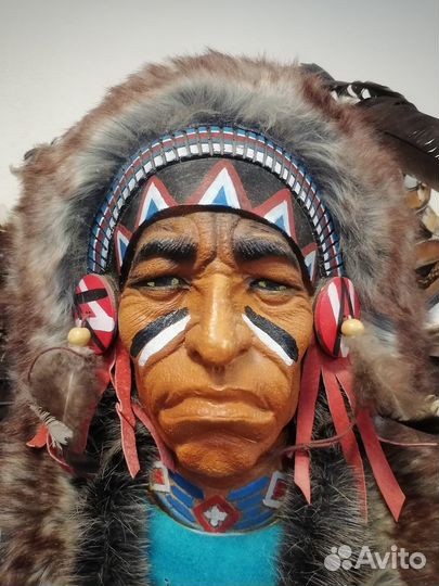 Голова индейца настенная (о.Бали)