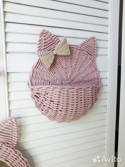 Подвесная корзина в детскую комнату