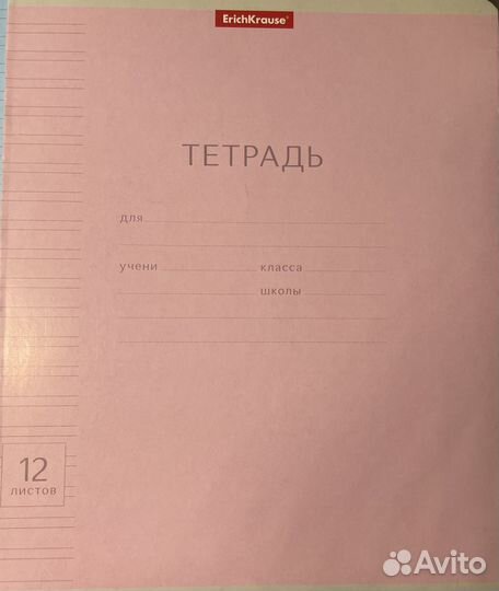 Тетрадь Erich Krause, 12 л., 2 шт в узкую линейку