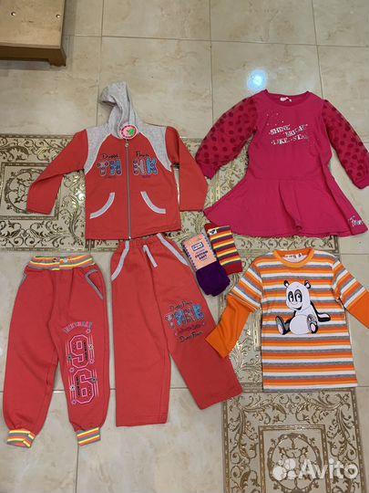 Пакет новых вещей на девочку 122 128