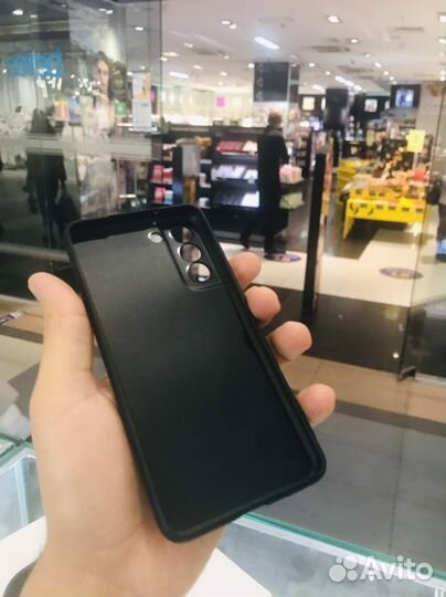 Чехол на Samsung S21FE черный матовый