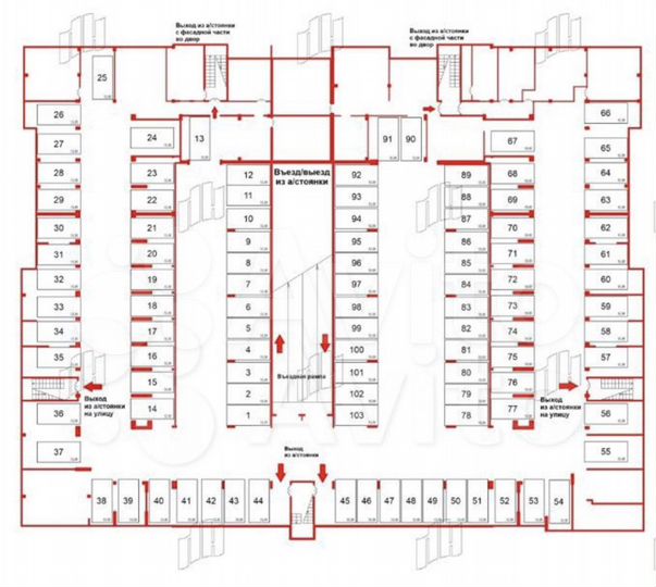 Машиноместо, 27 м²