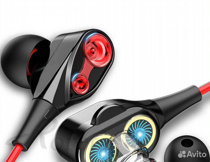 Наушники Roreta. Двойные динамики