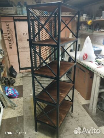 Стеллаж в стиле лофт