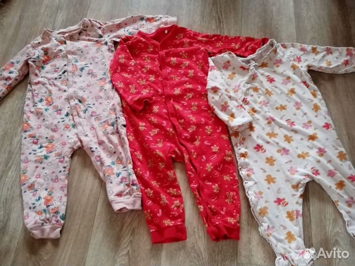 Одежда пакетом на девочку 74 80 86