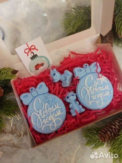 Новогоднее мыло ручной работы
