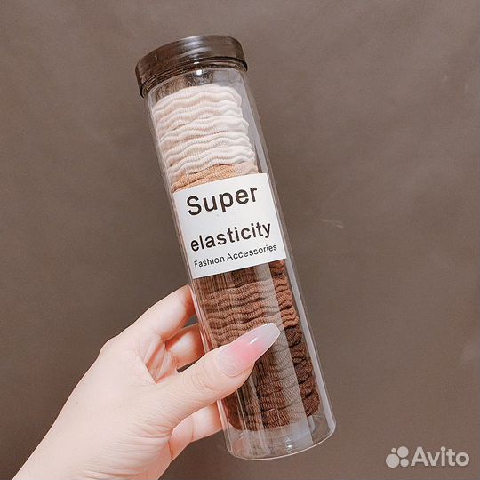 Резинки для волос большие 20 шт в тубе