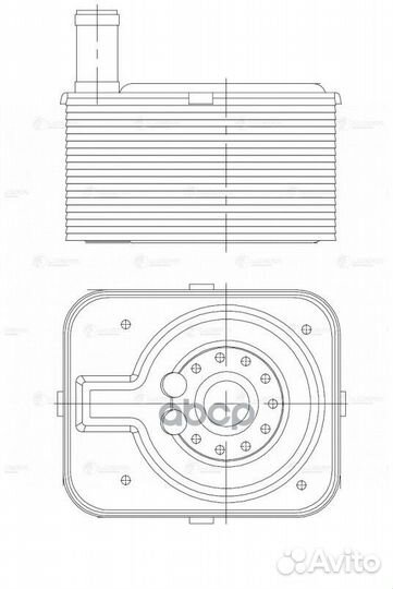 Радиатор масл. для а/м VW Golf (03) /Touareg (1