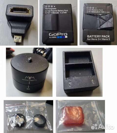 Экшен камера GoPro 3+ Silver + допы